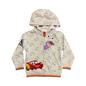 Disney 100 Boy's Long Sleeve Full Zip Hooded Character Jacket - Disney's Pixar